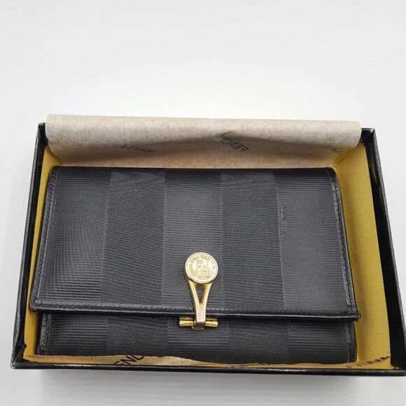 Fendi Foglai Donna Triforl Neko Wallet New In Box!!  Vintage!! - Picture 1 of 13